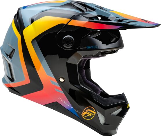Fly Formula CP Krypton Helmet Grey/Black/Electric Fade 2X ECE/DOT - Image 2
