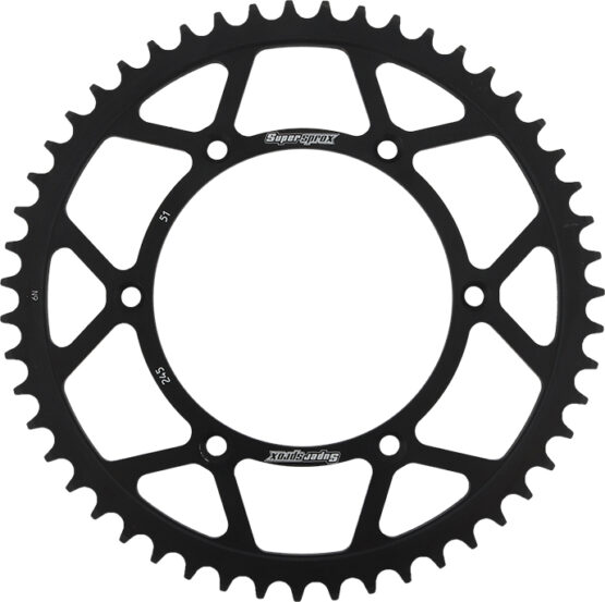 Supersprox Steel Rear Sprocket 51T Black Fits Yamaha