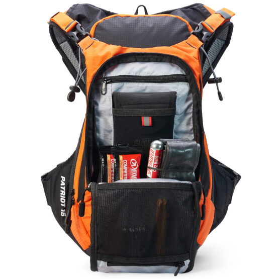 USWE Patriot 15 MTB Protector Pack Orange/Black 15L - Image 2