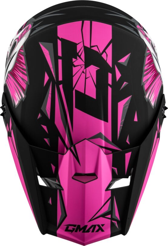 GMAX MX-46Y Unstable Youth Helmet Matte Black/Pink Small - Image 2