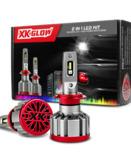 RGB 2In1 LED Headlight Bulb Million Color App RGB/LED Headlight Kit - 2x H13