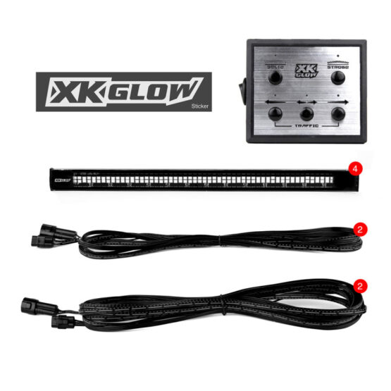 XKGLOW Tube Strobe Lights Ultra LEDs White 4pc 12in - Image 2