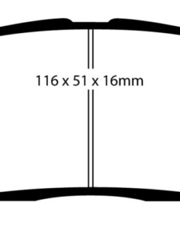 EBC Yellowstuff Front Brake Pads DP41295R Fits 11-15 Scion iQ 1.3