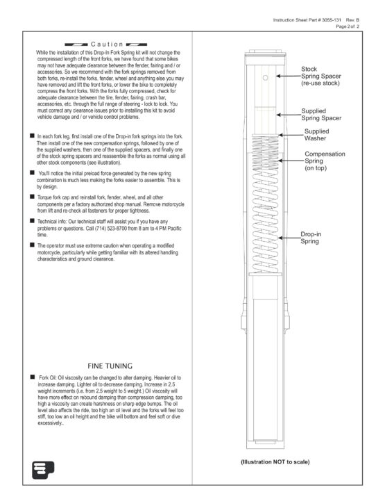 Drop-In Fork Lowering Spring Kit - Image 3