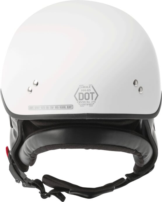 GMAX HH-65 Full Dressed Half Helmet Matte White XL - Image 2