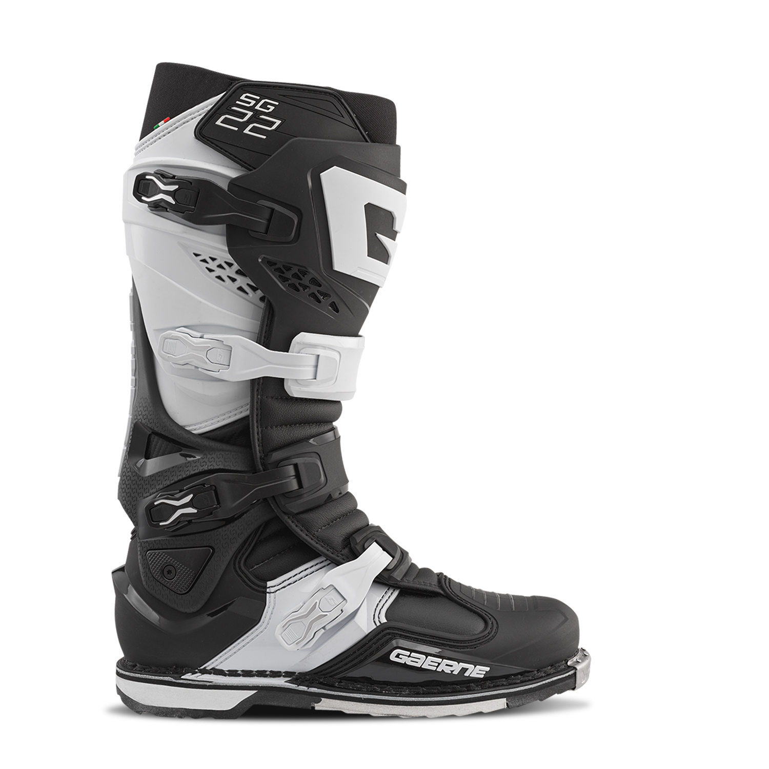 Gaerne SG22 Boot Black/White Size 11 - Image 3