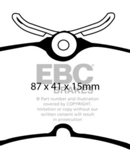 EBC Bluestuff Rear Brake Pads Semi-Metallic Fits 13-19 Ford Fiesta ST 1.6T