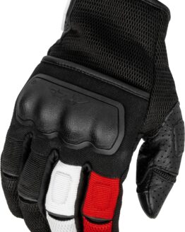 Fly Racing Coolpro Force Gloves Black/White/Red Medium
