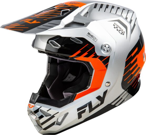 Fly Racing Formula CP Slice Helmet Grey/Orange/Black SM