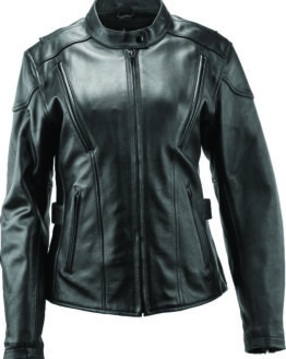Kuryakyn Race Leather Jacket Black Womens Large