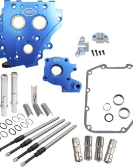 S&S Cam Chest Kit without Cams Chain Drive Chrome Pushrods For Harley Twin Cam