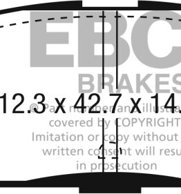 EBC Redstuff Ceramic Rear Brake Pads Fits 2016 Mazda CX-5 2.0L