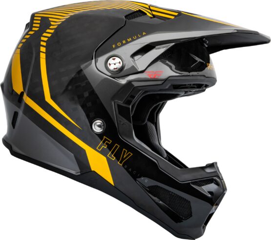 Fly Racing Formula Carbon Tracer Helmet Gold/Black XS - Image 2