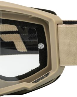Fly Racing Focus Goggle Khaki/Black Clear Lens Adult