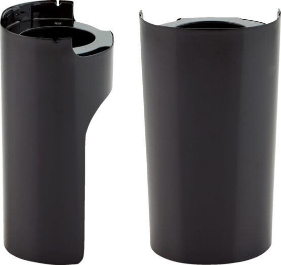 Arlen Ness Smooth Steel Fat Fork Boot Covers Gloss Black For Harley Touring
