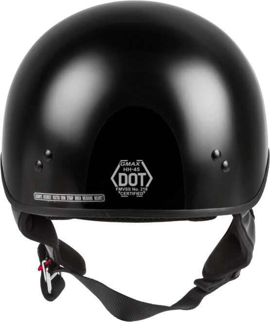 GMAX HH-45 Half Helmet Naked Black 2X-Large - Image 4