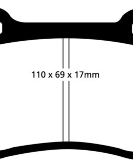 EBC Yellowstuff Front Brake Pads Semi-Metallic DP41031R Fits 92-00 Dodge Viper