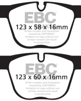 EBC Redstuff Rear Ceramic Brake Pads DP32131C Fits 12+ BMW 335 3.0 Turbo F30