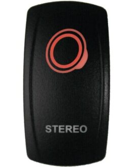 DragonFire Lighted Stereo On/Off Switch Red