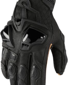 Hypersport Leather Cold Weather Short Cuff Gloves - Black Men's 2X-Large