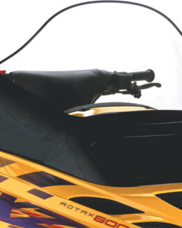 Powermadd Cobra Tall Windshield Clear Black 15.5in For Ski-Doo ZX Chassis