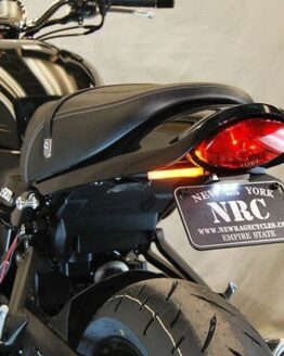 New Rage Cycles Fender Eliminator Kit Tucked Black Fits 18-24 Kawasaki Z900RS