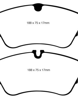 EBC Yellowstuff Front Brake Pads Semi-Metallic DP41986R Fits 09-11 Audi A4 2.0T