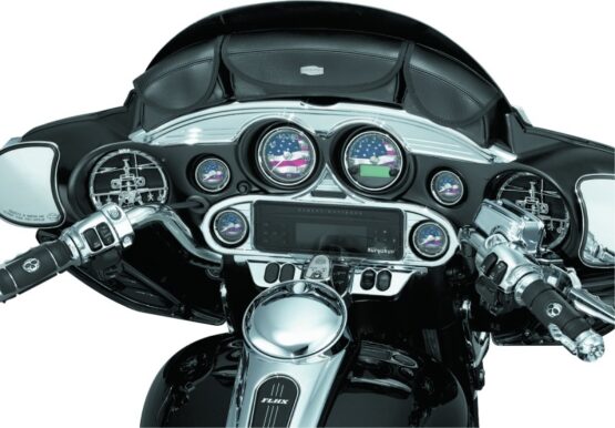 Kuryakyn Chrome Stereo Accent Fits 1996-2013 FL Touring Models - Image 2