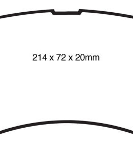 EBC Greenstuff Front Brake Pads 6000 Series Fits 09-11 Dodge Ram 2500