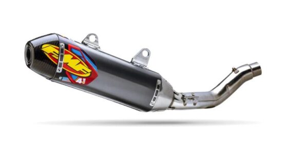 FMF Factory 4.1 RCT Slip-On Muffler Aluminum Carbon Cap For Kawasaki KX250 2025