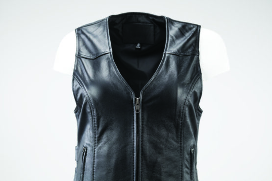 Kuryakyn Plains Leather Vest Black Womens Small - Image 3