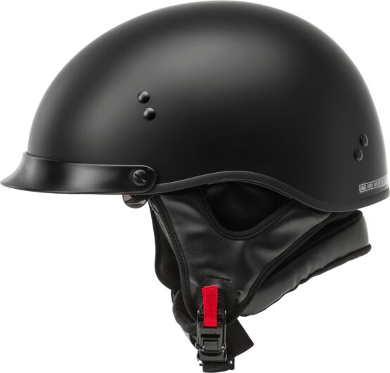 GMAX HH-65 Full Dressed Half Helmet Matte Black Medium - Image 3