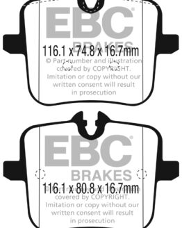 EBC Redstuff Ceramic Rear Brake Pads DP32320C Fits 2018+ BMW M5 F90 4.4TT