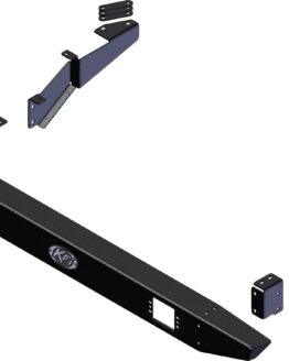 KFI Rear Formed Bumper Black for Honda Pioneer 1000-3/6