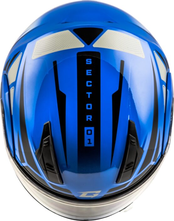 GMAX MD-04 Sector Modular Helmet Blue/Black Small - Image 2