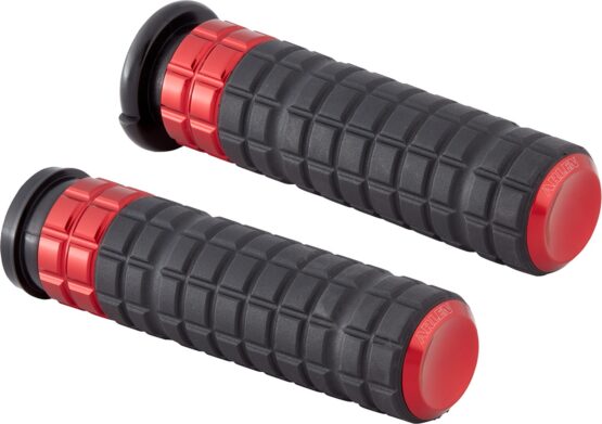 Arlen Ness SpeedLiner TBW Grips Red for Harley-Davidson