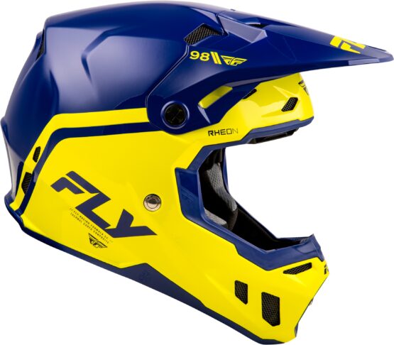 Fly Racing Formula CC Objective Helmet Navy/Yellow SM - Image 3
