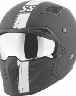 SS2400 Tough As Nails Helmet Black/White - Small by Speed and Strength