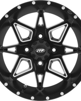 Tornado Beadlock Wheel Black Machined 4/137 15X7 5+2