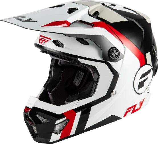 Fly Racing Formula CP Seal Helmet White/Black/Red 2X-Large