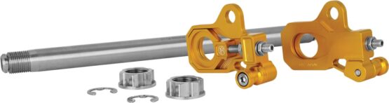 Performance Machine Rear Axle Adjuster Kit Gold Ano - Image 2
