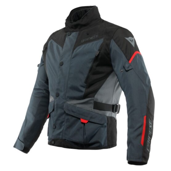 Dainese Tempest 3 D Dry Jacket Ebony Black Lava Red Size 52
