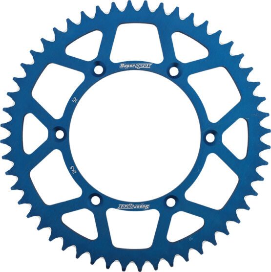 Supersprox Aluminum Rear Sprocket 52T Blue 520 Chain