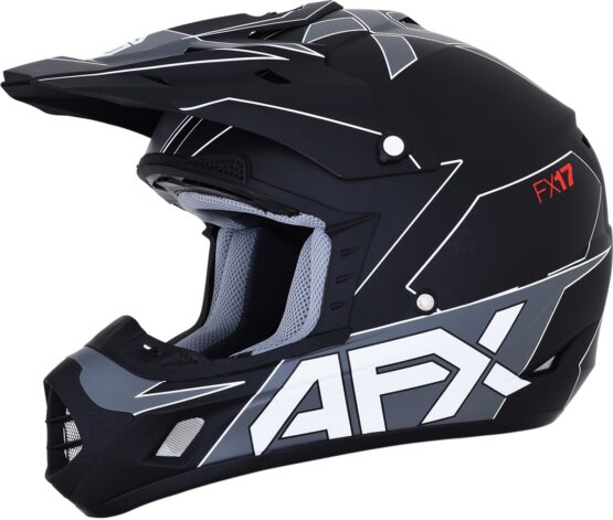 FX-17 Full Face Offroad Helmet Matte Black Large - Image 3