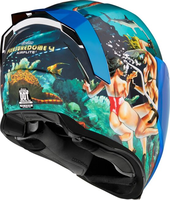 Airflite Pleasuredome4 Helmet Blue Large - Image 3