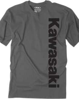 Factory Effex Men's Kawasaki Vertical Tee Charcoal Large