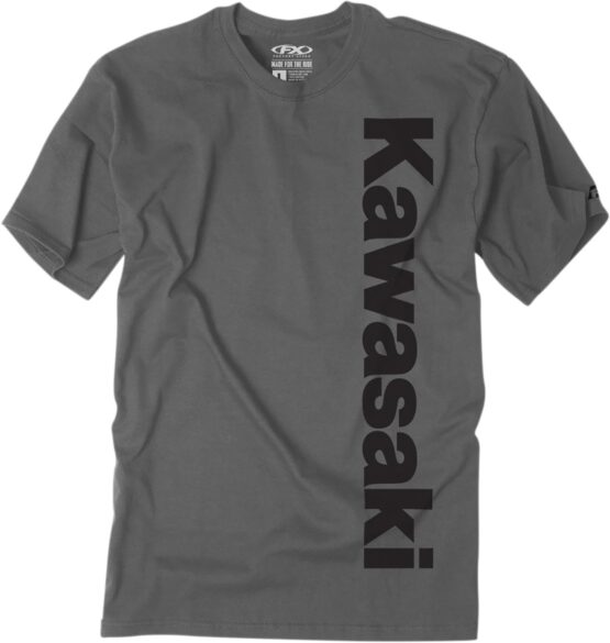 Factory Effex Men's Kawasaki Vertical Tee Charcoal Large