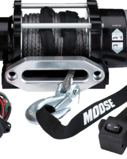 Moose Offroad Aggro 4500lb Synthetic Rope Winch Kit
