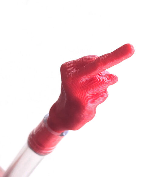 "The Bird" Fuel Hose Vent Cap - Red W/ 2.5" 1/4" Diameter Clear Hose - Image 3