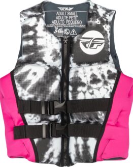 Fly Racing Women's Neoprene Flotation Vest Neon Pink/White/Black XL